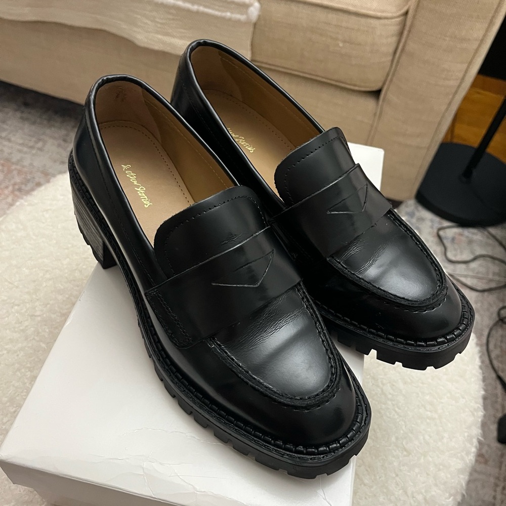 & Other Stories Glossy Black Loafers